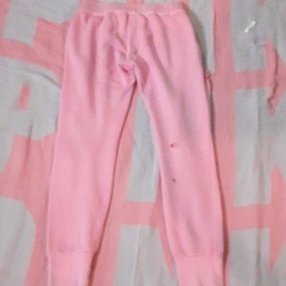 NSF neon pink maddox destoyed shredded lace-up distressed joggers m LA corset - Picture 7 of 9